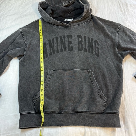 Anine Bing Harvey Sweatshirt Washed Black - Picture 14 of 15